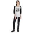 thumbnail image 5 of Inkmeso Women Raglan Tshirt Sarcastic Quote Im Not Weird Im Limited Edition Graphic Top, 5 of 9
