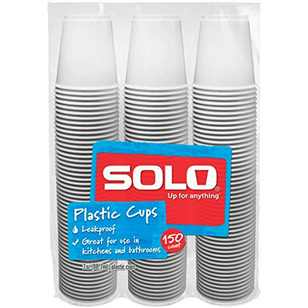 Solo Cup Plastic Bath Refill Cups, White, 3 Ounce, 600 Count Walmart
