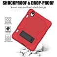 thumbnail image 5 of ELEHOLD Rugged Hybrid Case for iPad Mini 6 2021, Three-Layer Full Protection Hidden Kickstand Pencil Holder Shockproof Durable Case for iPad Mini 6th Gen(Red+Black), 5 of 7