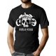 thumbnail image 1 of Camiseta gráfica vintage "Kubail Khan" para hombre. Camiseta informal negra de manga corta con diseño de calavera de cabra. Poliéster. Lavable a máquina. Regalo perfecto de verano., 1 of 6