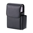 thumbnail image 1 of Billuyoard Pitillera multiusos de PU para tarjetas de visita y cigarrillos fabricada con estuche para tarjetas de visita de PU Almacenamiento y organización del hogar lichi negro, 1 of 6