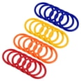 thumbnail image 1 of Uxcell 6cm Plastic Carnival Ringtoss Rings Game Hoop 24 Pack (Blue, Orange, Red, Yellow), 1 of 5