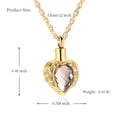 thumbnail image 2 of Cremation Jewelry Angel Wing Heart Urn Necklace for Ashes for Women Memorial Human Pet Ashes Pendant, 2 of 6