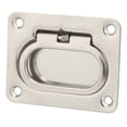 thumbnail image 3 of Hatch Pull Flush Lift, Antirust Highly Polished 76x57mm Boat Ring Hatch Handle  For Yacht For RV, 3 of 8