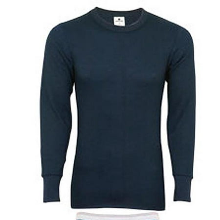 - Indera Mens Regular & Big ICEtex Dual Face Fleeced Thermal Long John Top, 23487 Black / Large