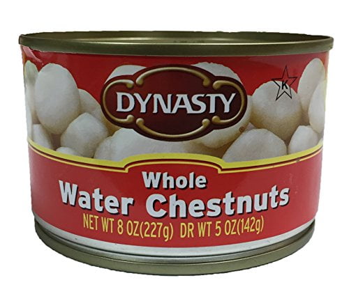 Dynasty Kosher Canned Water Chestnuts 8oz per Can (Whole, 2 Can) by Dynasty