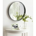 thumbnail image 5 of Kate and Laurel Travis Round Wood Wall Mirror, 21.6" Diameter, Gray, Modern Wall Décor Accent, 5 of 5