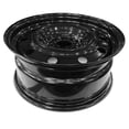 thumbnail image 3 of New OEM Replacement Wheel 14x5 in for 2012-2013 Toyota Yaris Painted Black 14 inch Steel Rim, 3 of 5