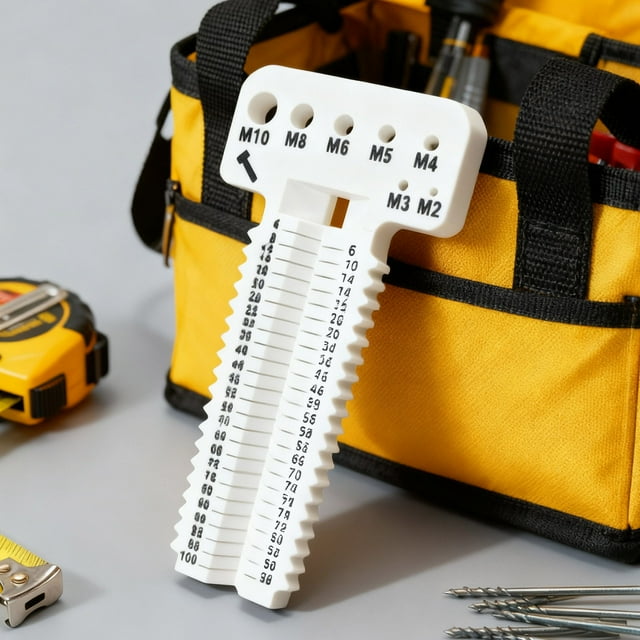Precision Screw Measurement Digital Caliper Gauge with LCD Display for Accurate Thread Diameter and Length Sizing in Engineering and DIY Projects Precision Tool for Machining and Assembly 1pc