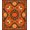 Orange, Pattern 2, variant on ODIKA 2x3 Machine Washable Non-Slip Area Rug, Thanksgiving Gourd Anti Slip Floor Covering High Traffic Rug, Orange, 604652