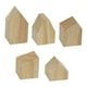 thumbnail image 4 of Cubos de pintura en blanco, pequeños recortes de madera en blanco, forma de flecha pequeña de granja, madera 5 piezas, 4 of 9