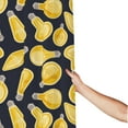 Light Bulb Print Shower Curtain Fabric Shower Curtains for Bathroom