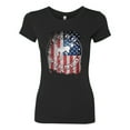 thumbnail image 2 of Wild Bobby US Flag Ford Bronco Women Slim Fit Junior Tee, 2 of 6