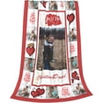 thumbnail image 4 of Personalised Blanket Custom Blanket with Photos Text, Custom Christmas Blanket with Photo Collages, Personalized Photo Gifts for Christmas Xmas New Year Birthday Wedding Anniversary, 4 of 6