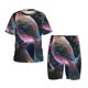 thumbnail image 1 of Fotbe Bird 3 Pijama Estampada de 2 Piezas para Niños – Ropa de Dormir de Manga Corta Cómoda para Niños y Niñas, Camiseta y Shorts de Algodón-Small, 1 of 6