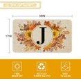 thumbnail image 3 of Fall Monogram Letter J Door Mat 30 X 17 Inch Family Last Name Initial Welcome Doormat Indoor Outdoor Entrance Floor Rug Non Slip Fall Autumn Thanksgiving Decor Rubber Mats, 3 of 5