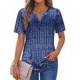 thumbnail image 3 of Fantaslook Womens Blouses Dressy Casual Tops Summer Short Sleeve V Neck Shirts Business Work Blouses, 3 of 10