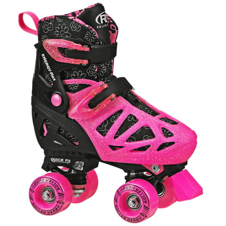 Roller Derby Girl's Quad Skates, Size 3-6