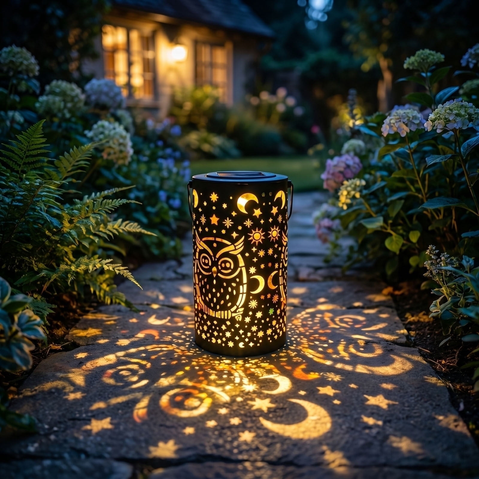 Solar Humming Bird Feeder IP65 With Solar Light Feeder Outdoor Waterproof Iron Hollow Decoration Gift Garden Light for Outdoors Hanging