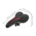 thumbnail image 2 of unbranded 2Ud Cojín De Asiento Para Negro Cómodo Y Fácil De Montar Para Uso En Bicicletas Variadas, 2 of 8