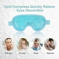 thumbnail image 2 of Cooling Eye Mask For Puffy Eyes, Reusable Hot Cold Eye Mask, Therapy Gel Hayfever Relief, Cold Eye Mask For Migraine - Jxlgv, 2 of 5