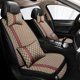 thumbnail image 3 of 2022 Funda De Asiento De Coche De Lujo Juego Completo De Lino Reposacabezas Almohada Auto Volante Cojín, 3 of 4