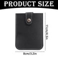 thumbnail image 2 of Business Card Organizer Pull Out Card Sleeve Card Holder, ID Credit Card Case Portable Name Card Storage Box for Pocket Card Office Women Men Use, Durable & Lightweight, 1Pc(Black,4.3x3.2"), 2 of 2