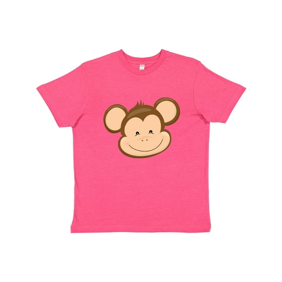 Inktastic Cute Monkey Head Youth T-Shirt