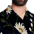 thumbnail image 5 of Daisy Men's Casual Poplin Button Down Short Sleeve Hawaiian Beach Shirt, 5 of 6