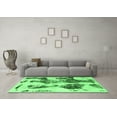 thumbnail image 3 of Ahgly Company Indoor Rectangle Abstract Emerald Green Modern Area Rugs, 6' x 9', 3 of 4