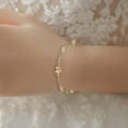 thumbnail image 5 of Mnhhatv Floral Exquisite Zirconia Petal Bracelet, Personalized Fashion Jewelry, Elegant Floral Design with Brilliance, Perfect for Special Occasions, Ideal Gift for Loved Ones and Fashion Enthusiasts, 5 of 6
