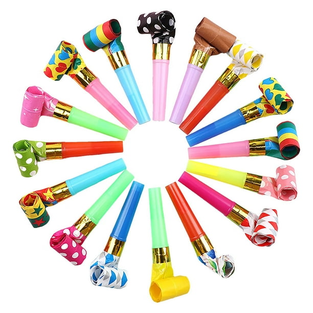 Tangnade 5PC Party Blower, Colorful Birthday Noise Maker Birthday Horn