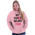 thumbnail image 5 of Breast Cancer BCA My Squad Wears Pink Hoodie Sweatshirt Women Brisco Brands 3X, 5 of 6