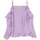 thumbnail image 1 of Blusa con volantes laterales Bar III para mujer púrpura X-Large, 1 of 2