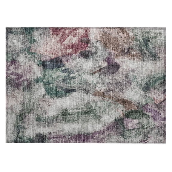 Dalyn Rugs Machine Washable Indoor/Outdoor Chantille ACN2204 Green 1'8" x 2'6" Rug
