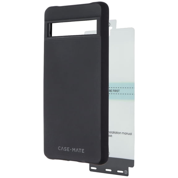 Case-Mate Protection Pack (Tough Case   Screen Protector) for Pixel 7a - Black