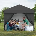 thumbnail image 2 of Carpa Plegable 3x3m – Impermeable – 4 Paredes Laterales – Protección UV – Fácil de Armar – Picnic, Playa, Camping y Eventos – Negro, 2 of 7