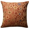 Home Trends Space Dots Rust With Circles