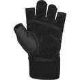 thumbnail image 4 of Harbinger Unisex Training Grip Wrist Wrap Gloves 2.0 - Large - Black/Blue, 4 of 6