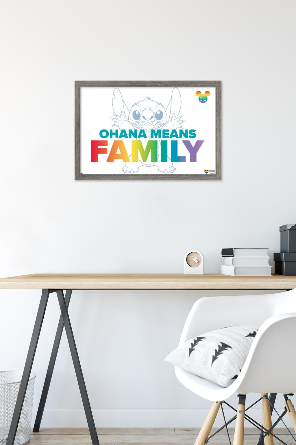 Disney Lilo and Stitch - Family Pride Wall Poster, 14.725" x 22.375" Framed