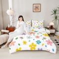 thumbnail image 4 of Castle Fairy Cartoon Flower Queen Comforter Set,Kawaii Cute Blossom Bedding Comforter Set, 4 of 8