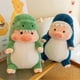 thumbnail image 3 of 2026 Cartoon transforming pig doll dinosaur shark piggy doll pillow girl birthday gift plush toys, 3 of 5