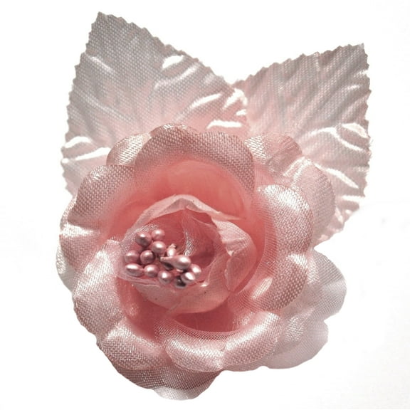 12 Silk Roses Wedding Favor Flower Corsage -  Mauve