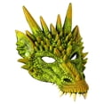 thumbnail image 2 of Cubierta de cabeza de dragón Hugo Espeluznante Verde, 2 of 5