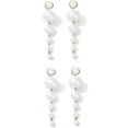 thumbnail image 1 of Pendientes Largos Colgantes De Perlas Simuladas A La Moda Para Mujer, Regalos De Joyería De Gota De Agua A La Moda 2 Pares Monstrate AP005772-00, 1 of 6