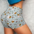 thumbnail image 4 of Gukieu Carrot Rabbit Print Women's Sports Shorts, Elastic Waist High Stretch Running Yoga Gym Sweatpants-Large, 4 of 8