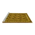 thumbnail image 2 of Ahgly Company Machine Washable Indoor Square Persian Yellow Traditional Area Rugs, 3' Square, 2 of 4