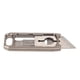 thumbnail image 3 of Mini cortador de caja retráctil, cuchillo utilitario de aleación de titanio, cuchillo de bolsillo en forma de disco en U con llavero para exteriores, 3 of 5