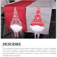 thumbnail image 4 of Toystoory Manteles individuales de Navidad para anciano sin rostro con muebles de pierna larga, vajilla protectora, mantel de cocina, suministros Rojo, 4 of 6