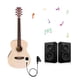 thumbnail image 4 of Cartuchos de recogida Pastilla piezoeléctrica Universal Sin perforación Autoadhesivo Pick-up Interfaz de audio de 6.5 mm para altavoz. Pastilla multifunción para guitarra Ukulele Violín Mandolina Banj Maboto  cartuchos de recogida, 4 of 6